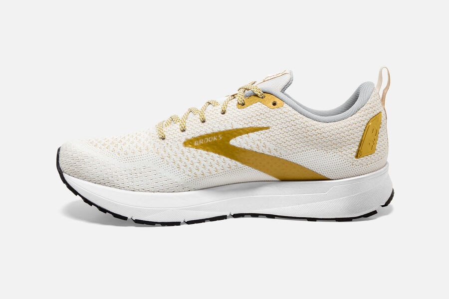 Brooks Revel 4 Road Loopschoenen Dames - Wit/Goud - 102659APT